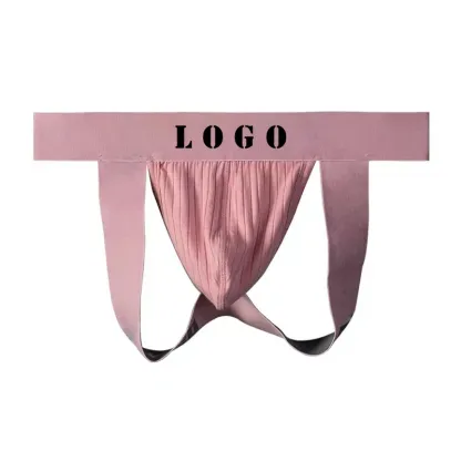 Wholesale Fashion Cotton Gay Men Sexy Man's Underwear Thong Men Jockstrap Quick Dry Thongs and G Strings U Pouch-RANBAO