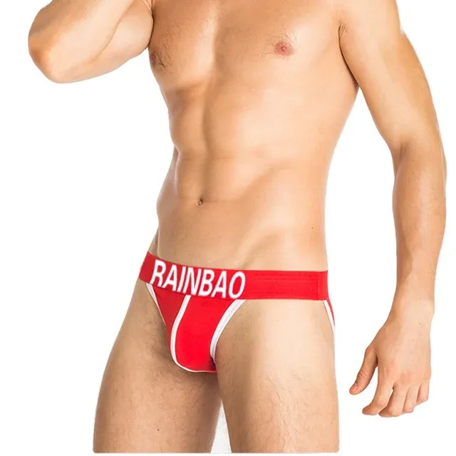 Low Rise Waist Wide Comfort Flex Waistband Men'S Boxer Briefs Custom Logo Male Penis Underwear-RANBAO