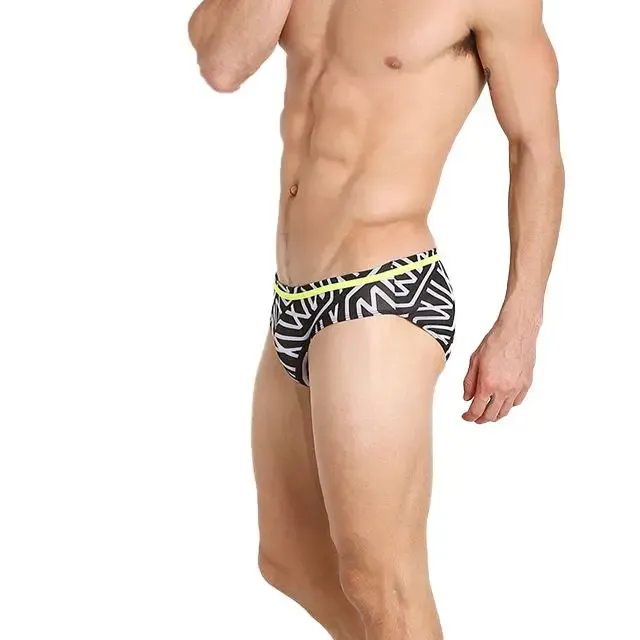 Best Quality Men's Swimwear Briefs Plus Size Mens Swim Brief Low-rise Nylon Cool Designer Swim-RANBAO