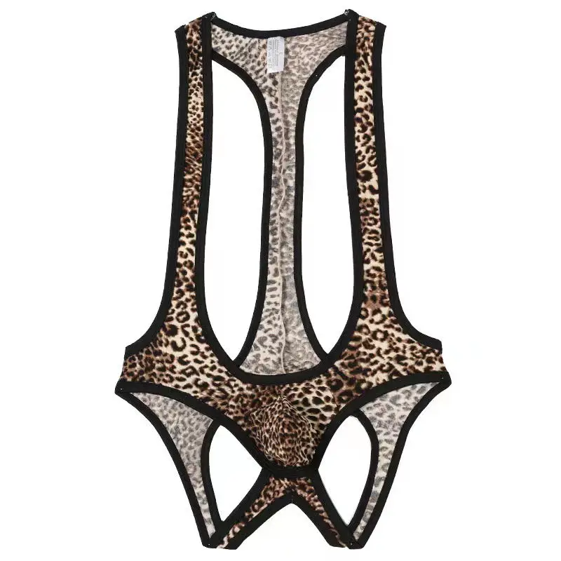 Factory Direct Supply Mens Sexy Lingerie Print Gay Mens Bodysuit Plus Size Bodysuit for Mens-RANBAO