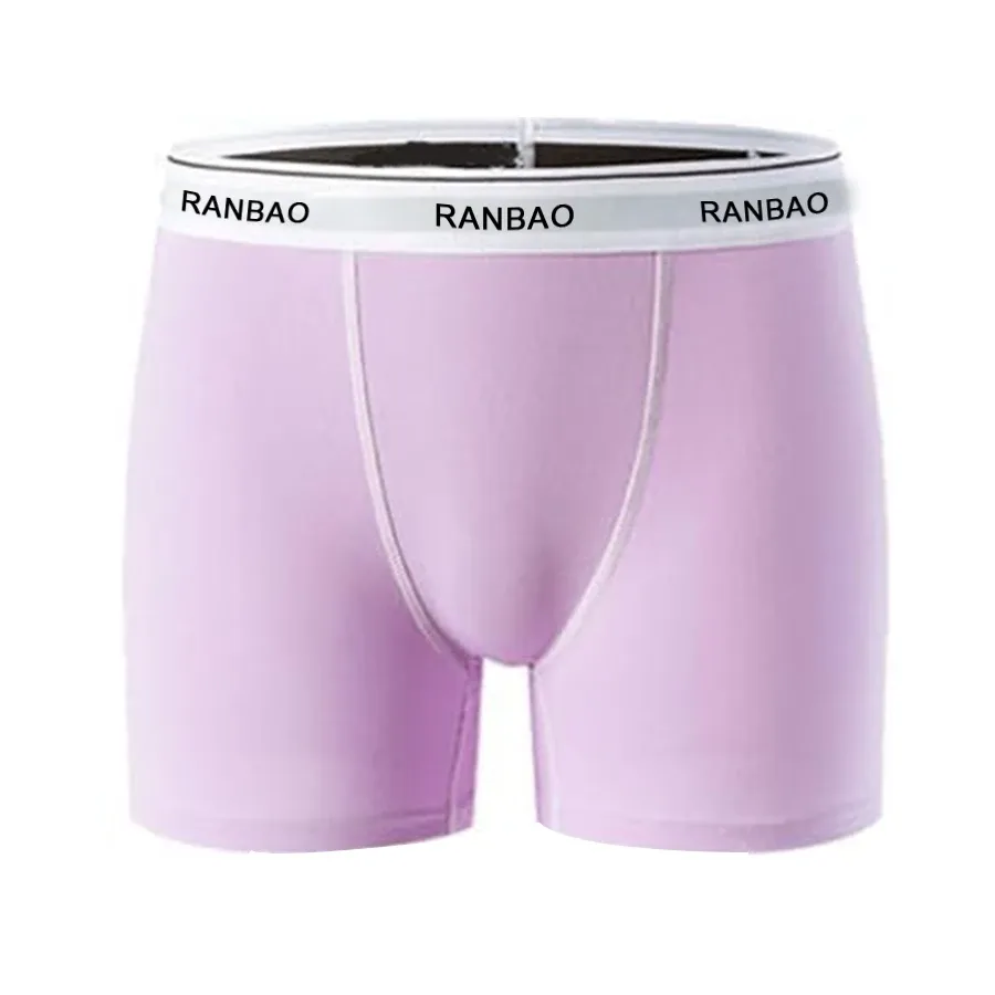 China Manufacturer Custom Cotton Moisture Wicking Underwear Anti Chafing Boy Shorts Panties Womens Boxer Briefs-RANBAO