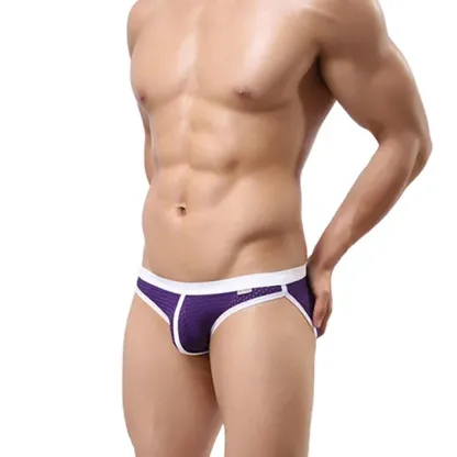 Hot Popular Sexy Erotic Men'S Briefs & Boxers Fashionable Breathable Mesh Mature Charming Mens Penis Underwear-RANBAO