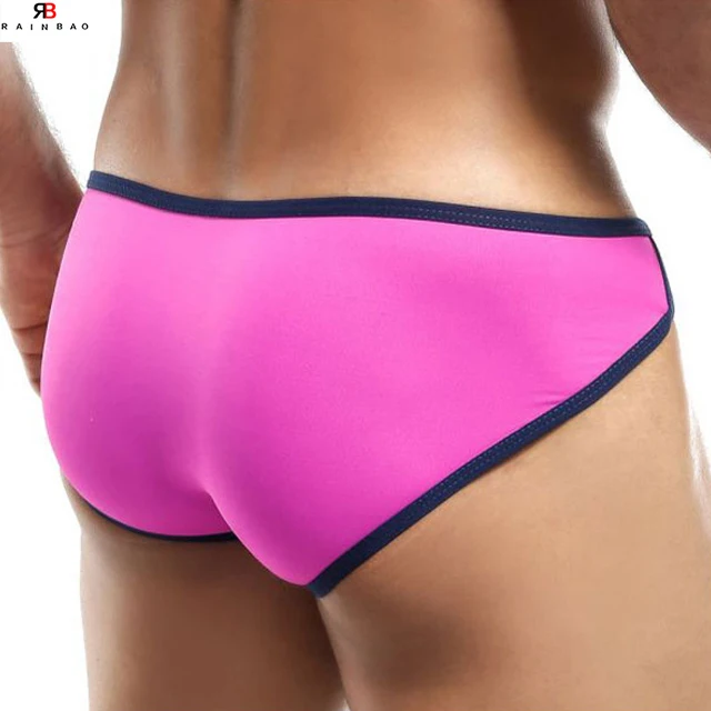 New Trendy Breathable Mesh Splicing Men'S Brief & Boxer Custom Hot Spicy Mlae Sexy Underwear-RANBAO