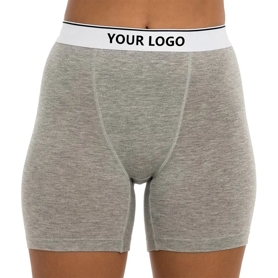 Custom Durable Sustainable Plus Size High Waisted  5 Inch Modal BoyShorts Womens Baller Boxers Briefs-RANBAO