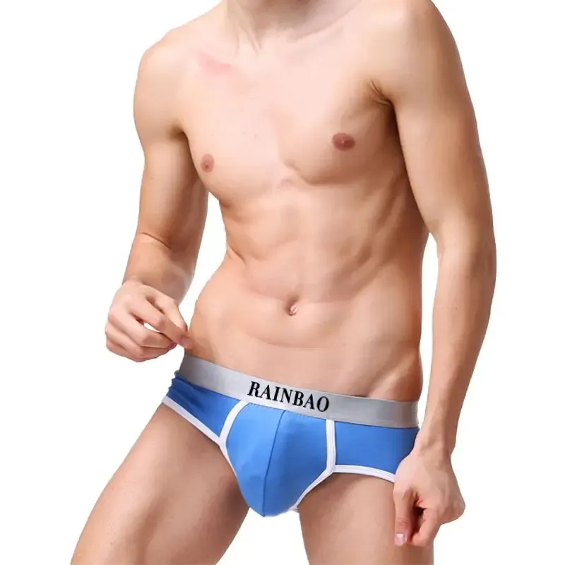 Factory Direct Supply Men Underwear Cotton Low-rise Men Underwear Customized Custom Logo Mens Briefs-RANBAO