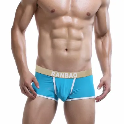 Wholesale Cheap Underwear Boxer Men Plus Size Sexy Underwear Men Custom Logo Men Underwear Cotton-RANBAO
