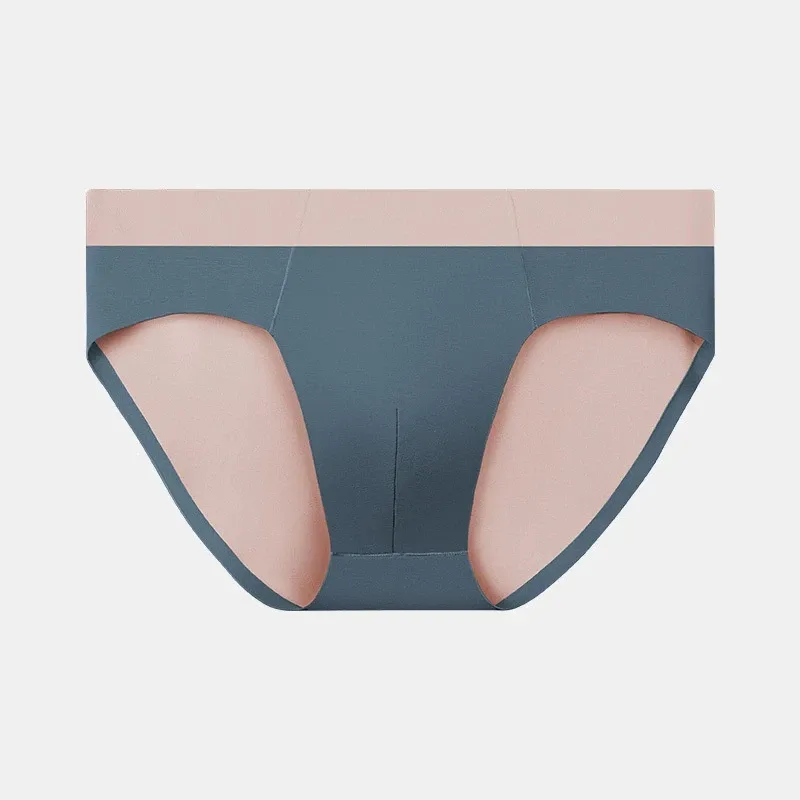 Custom Logo Men's Boxer Briefs High Elasticity Breathable Modal Seamless Thin Trunks 100 Yarns Mid-Rise Underwear Panties-RANBAO