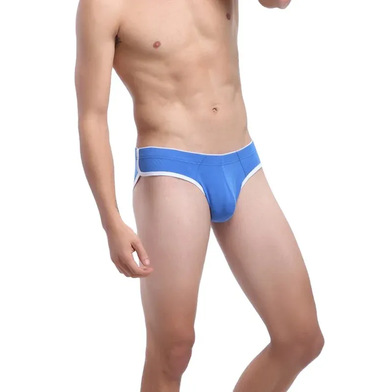 Factory Hot Sales Men's Sexy Tanga Briefs Comfortable Breathable Underwear with Front Pouch Custom Logo Gay Panty-RANBAO