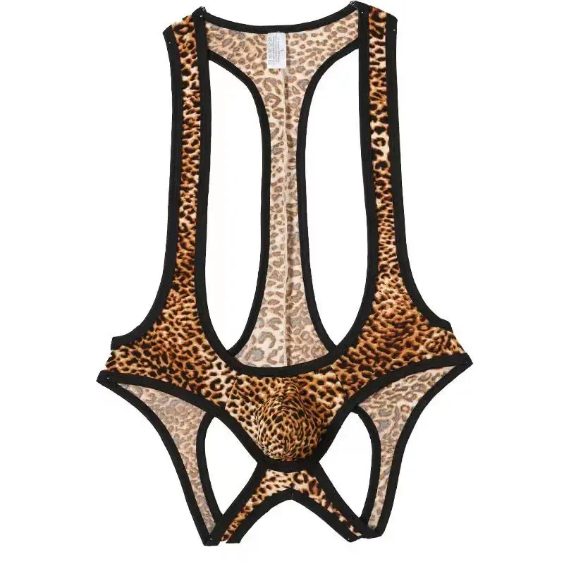 Factory Direct Supply Mens Sexy Lingerie Print Gay Mens Bodysuit Plus Size Bodysuit for Mens-RANBAO