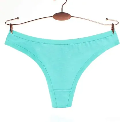 Color Stripes Panties Multi-Pack Breathable G-string Underwear Women Cotton Thong for Ladies-RANBAO