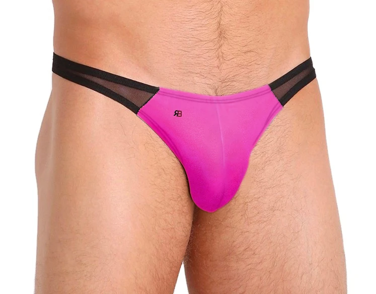 Silk Soft Sexy Briefs Man Mesh Panties Briefs With Various Color for Gay Men'S Transparent Thongs-RANBAO