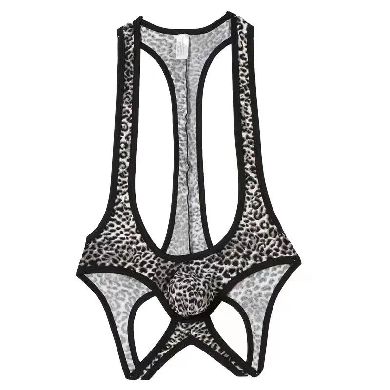 Factory Direct Supply Mens Sexy Lingerie Print Gay Mens Bodysuit Plus Size Bodysuit for Mens-RANBAO
