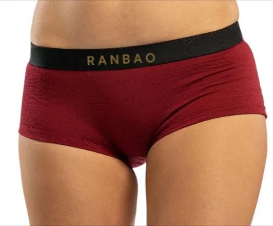 Organic Boxer Shorts for Women Sporty Low-Rise Underwear Sustainable Woven Panties Great Gift Idea!-RANBAO