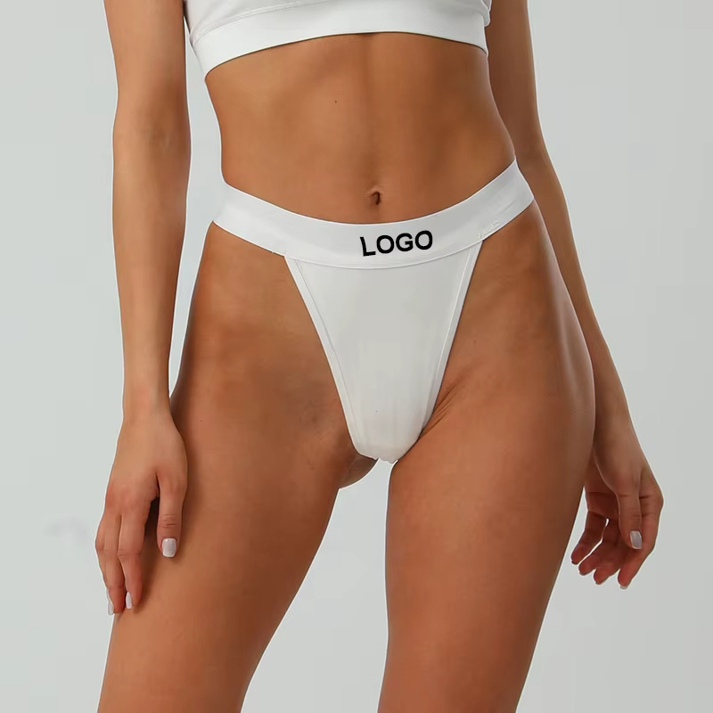 Breiter Elastischer Sexy String Tanga XL Größe Mittlerer Bund Baumwoll-Slip für Damen Brasilianische Mode Tanga Sport Unterwäsche