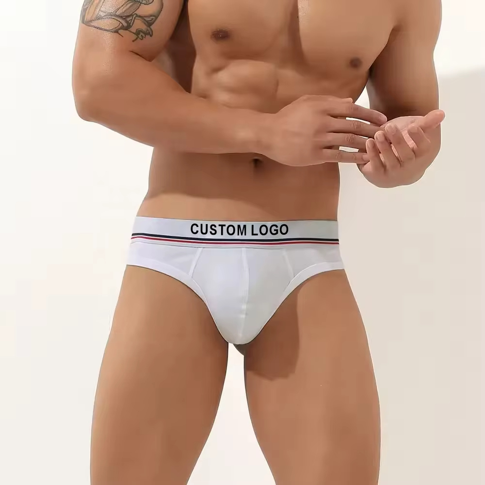 Breathable Solid Color Custom Mens Underwear Designer Men's Bikini Briefs Seamless Thong and g String