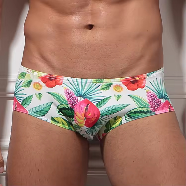 Custom Sexy Men's Thong Bikini Briefs Comfortable Low Rise Stretch Fit Boxers Breathable Wholesale Available for Mature Young
