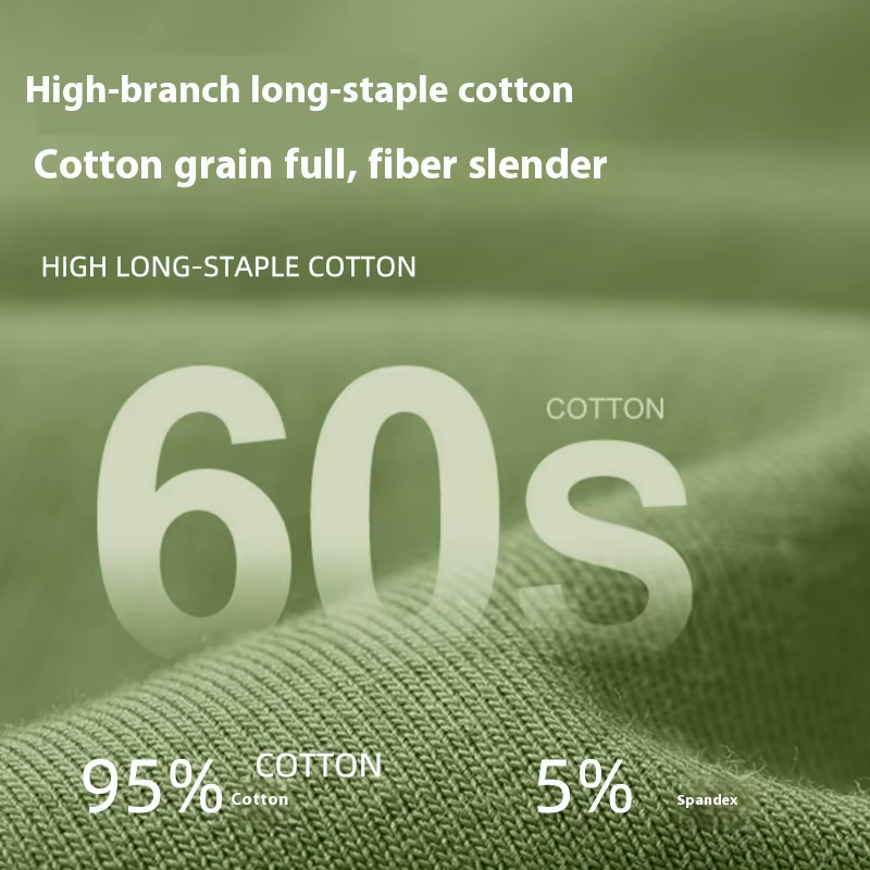 Men's Mid-Rise Boxer Briefs Long-Staple Cotton Underwear Seamless Graphene Crotch Breathable Anti-Chafing Logo Waist Knitted