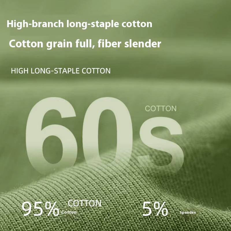 Men's Mid-Rise Boxer Briefs Long-Staple Cotton Underwear Seamless Graphene Crotch Breathable Anti-Chafing Logo Waist Knitted