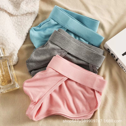 Men's Disposable High-Cut Sexy Small Triangle Briefs Nylon Threaded Lust Style Large Bag Panties for Men