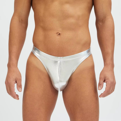 Luxury Quality Men's Micro Swimwear Bikini Thong Extra Small Lightweight Swim Fabric Pouch Lining Scoop Sexy Brief