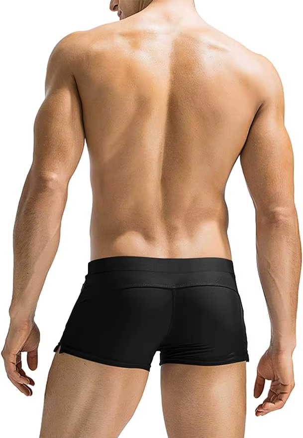 2025 Hot Selling Men Swim Trunk Bathing Suit Square Leg Board Short Swim Brief Swimwear Beachwear