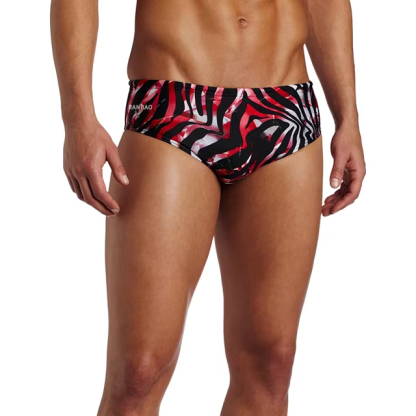 Most Popular Top Quality Swim Briefs for Men Custom Black Gold New Pattern Mens Swimsuits Male Swimwear
