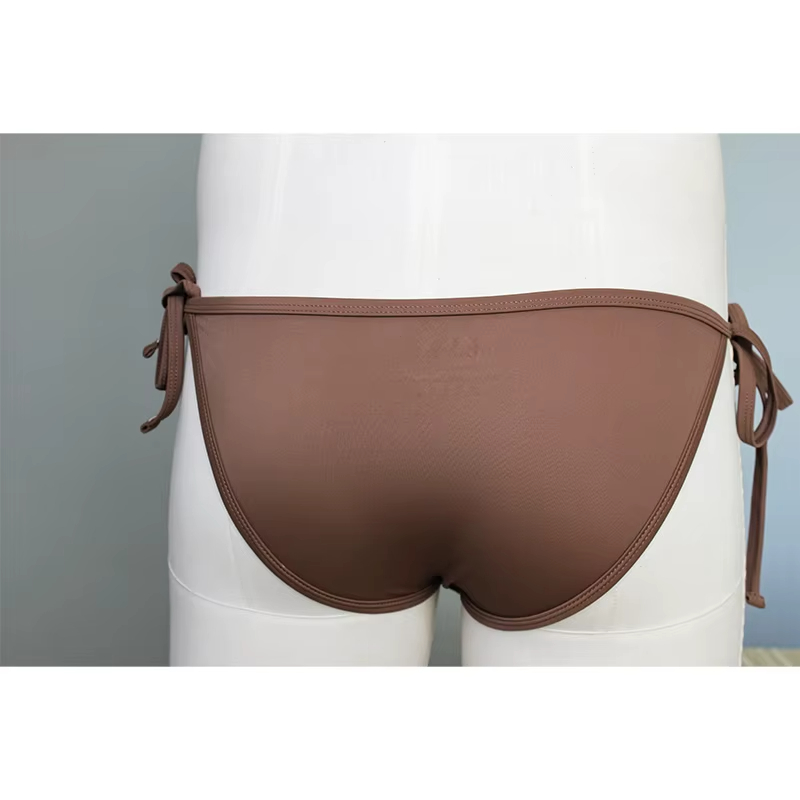 Strong Men's Low-Rise Sexy Swimwear Briefs Bikini With Drawstrings on Side Can Be Sutbale