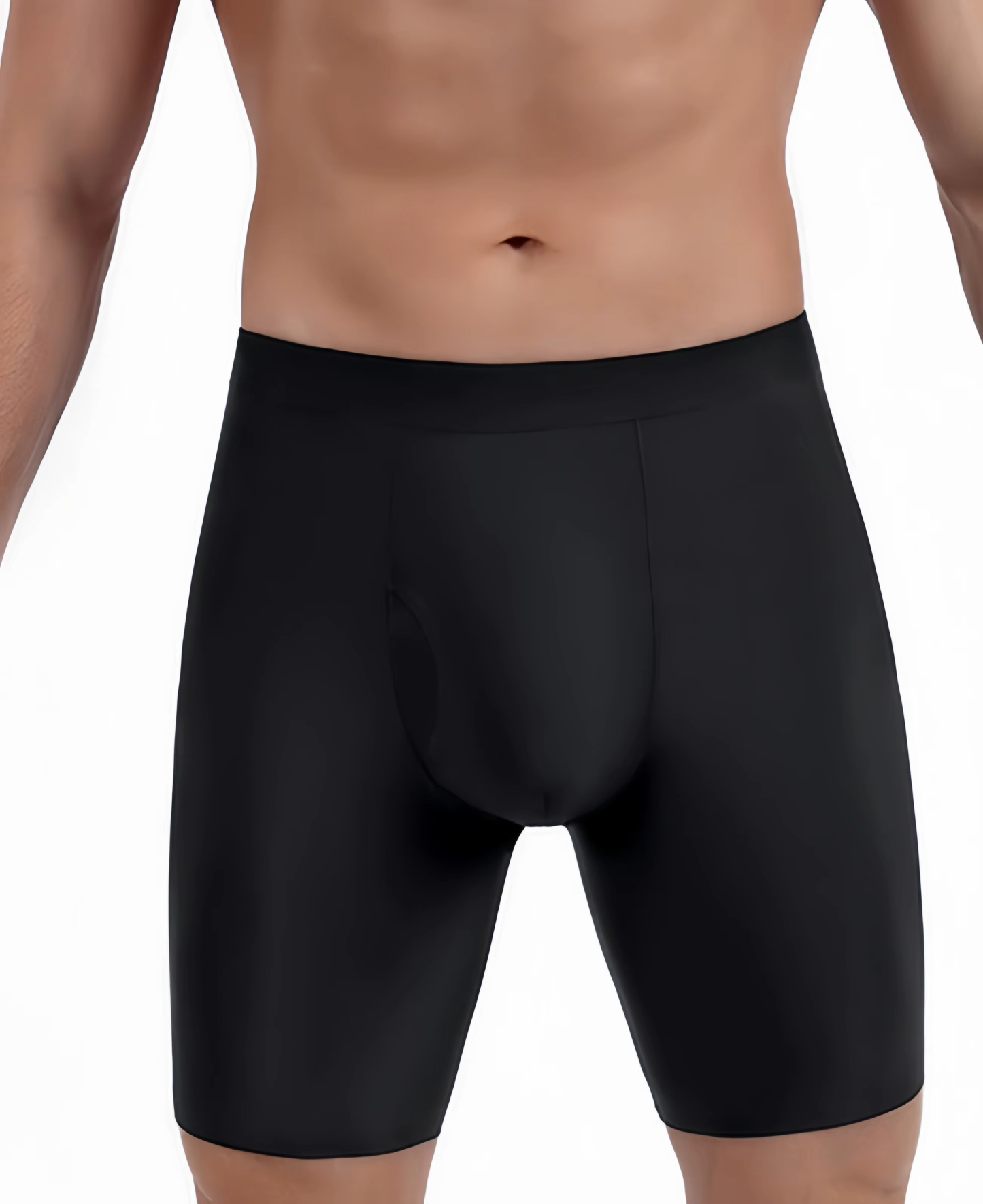 Logo Customize Nylon European Size S to 3XL Boxer Briefs Long Leg Quick Dry Breathable Gym Training Underwear Underpants