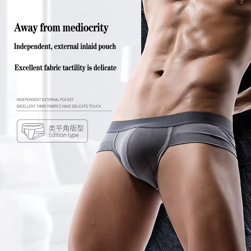 Wholesale Modal Underpants Man Solid Briefs Sexy Thongs Breathable Mens C String for Men Thongs