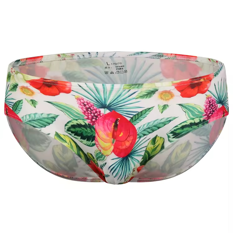 Custom Sexy Men's Thong Bikini Briefs Comfortable Low Rise Stretch Fit Boxers Breathable Wholesale Available for Mature Young