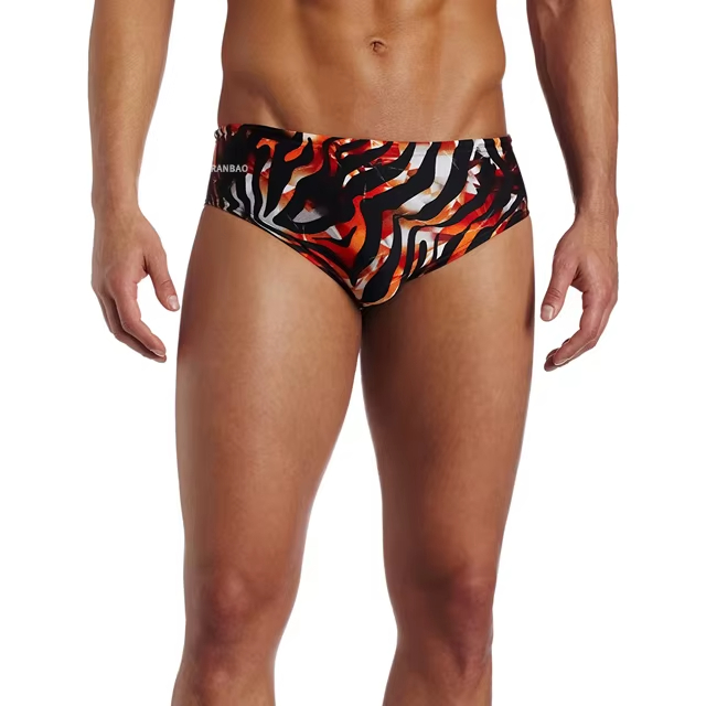 Most Popular Top Quality Swim Briefs for Men Custom Black Gold New Pattern Mens Swimsuits Male Swimwear