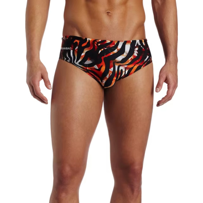 Most Popular Top Quality Swim Briefs for Men Custom Black Gold New Pattern Mens Swimsuits Male Swimwear