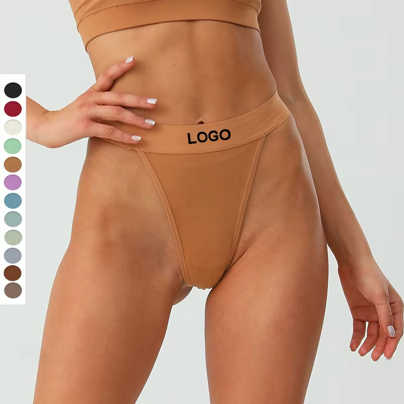 Breiter Elastischer Sexy String Tanga XL Größe Mittlerer Bund Baumwoll-Slip für Damen Brasilianische Mode Tanga Sport Unterwäsche