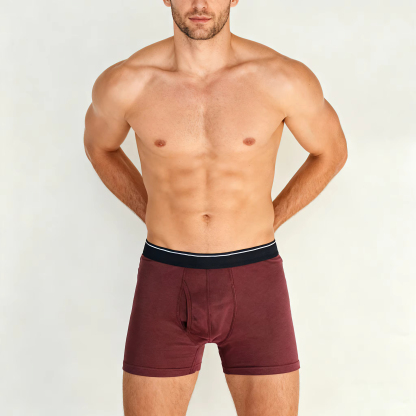 Cotton Made Men's Underwear Breathable Gym Running Underwear Soft Cotton Long Leg Shorts High-Quality Cotton Boxer Shorts 5XL