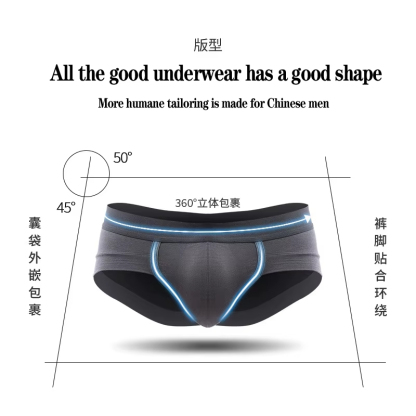 Wholesale Modal Underpants Man Solid Briefs Sexy Thongs Breathable Mens C String for Men Thongs