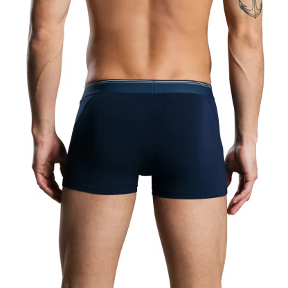 High Quality Mens Underwear Custom Low MOQ Men's Boxers Adult Cotton Solid Color Trunks Male Breathable Soft Underpants