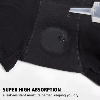 7 Day Shipping Women Bamboo High Waist Menstrual Panties Boyshort Black High Absorption Period Underwear Menstrual Pants