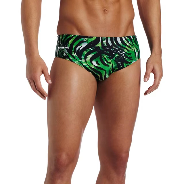 Most Popular Top Quality Swim Briefs for Men Custom Black Gold New Pattern Mens Swimsuits Male Swimwear