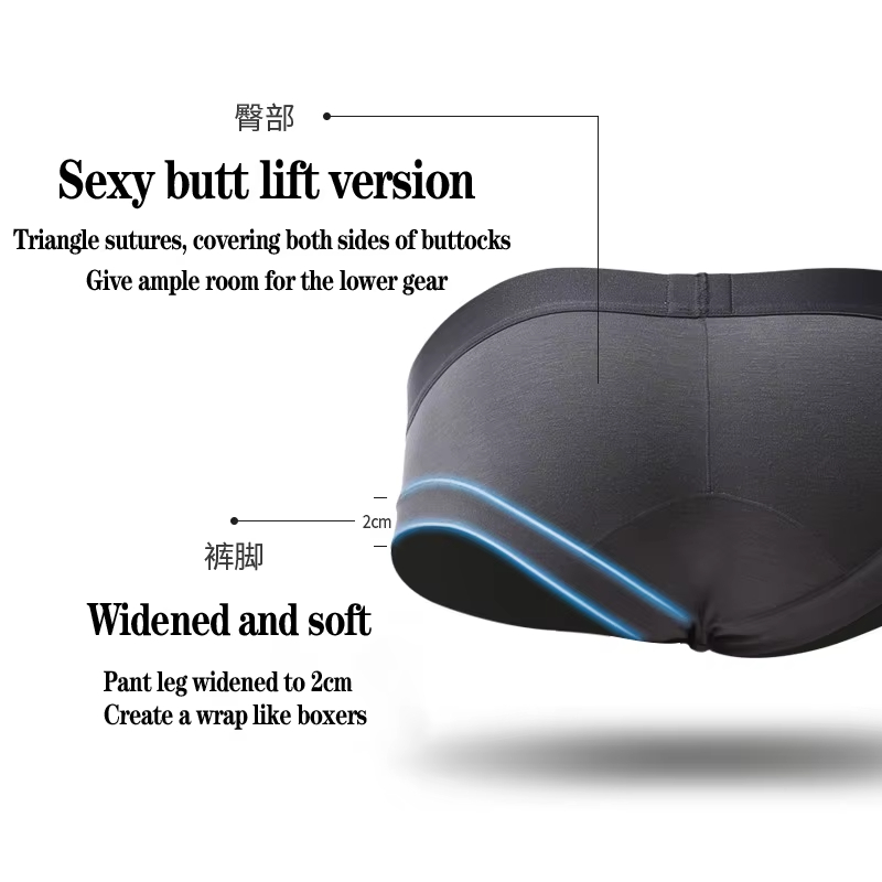 Wholesale Modal Underpants Man Solid Briefs Sexy Thongs Breathable Mens C String for Men Thongs