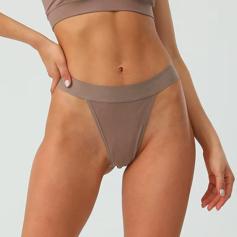Breiter Elastischer Sexy String Tanga XL Größe Mittlerer Bund Baumwoll-Slip für Damen Brasilianische Mode Tanga Sport Unterwäsche