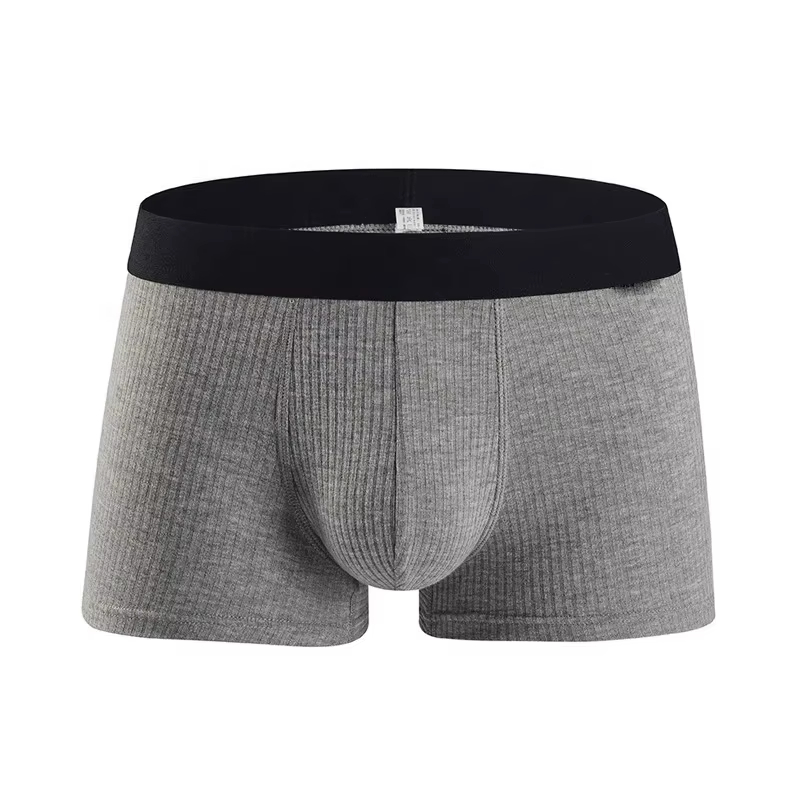 Men’s Soft Breathable Boxer Briefs Cotton Spandex Stretch Underwear—Comfortable Men Boxer Shorts