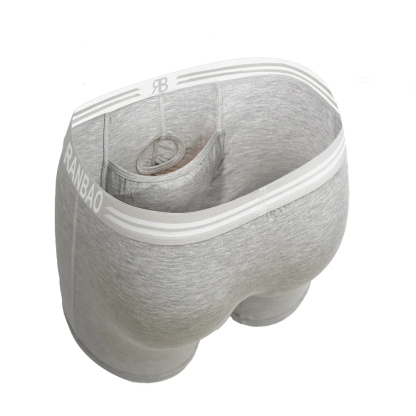 Soft Modal Men’s Boxer Briefs with Dual Pouch for Enhanced Comfort