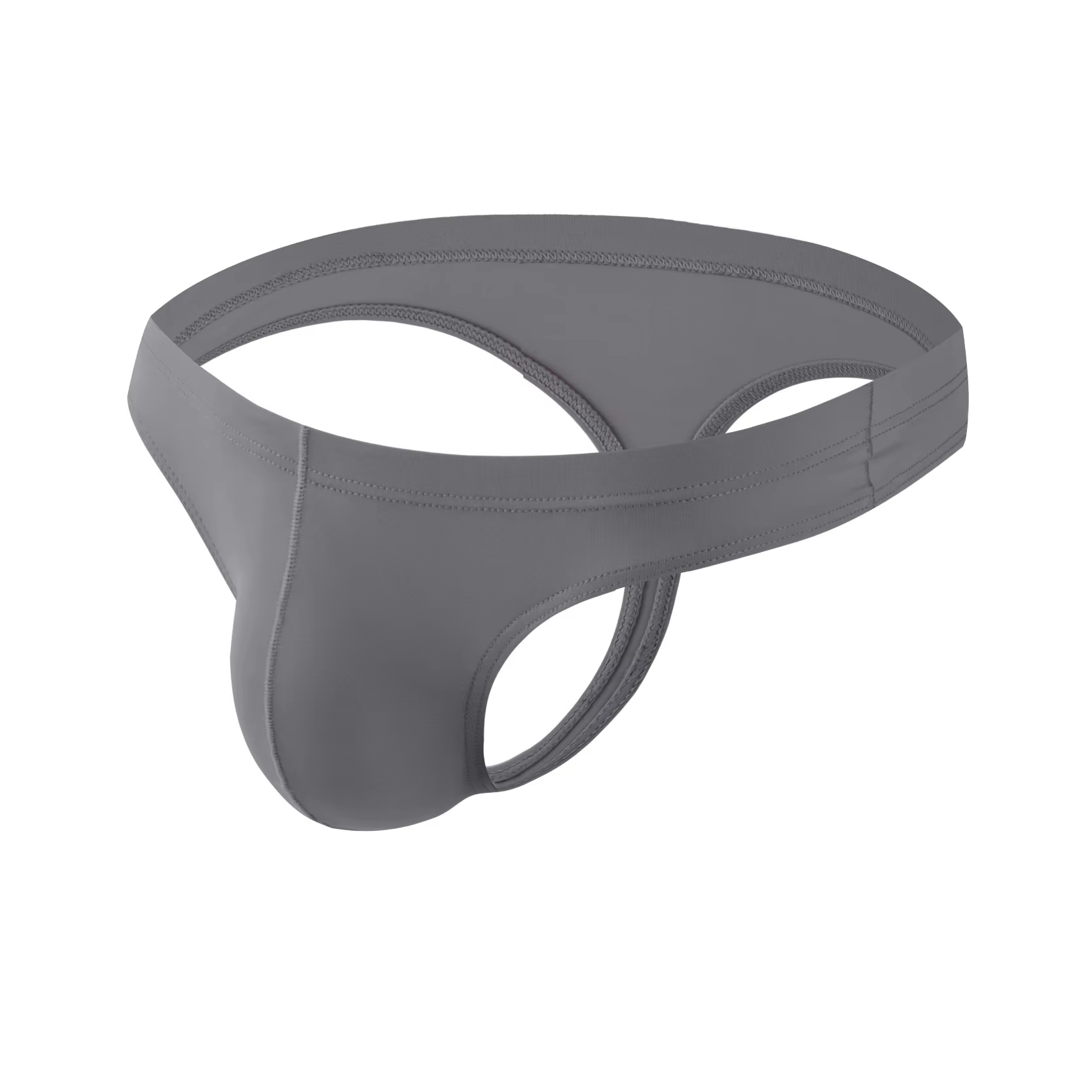 Customized Men Sexy Thong Brief Ice Silk Solid Color Underwear Briefs for Wholesale