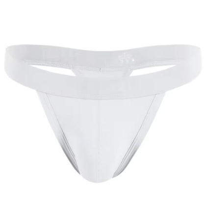 Men's Sexy Low-Rise Open Back Thong Underwear Breathable Knitted Polyamide G String Panties Comfortable Lingerie