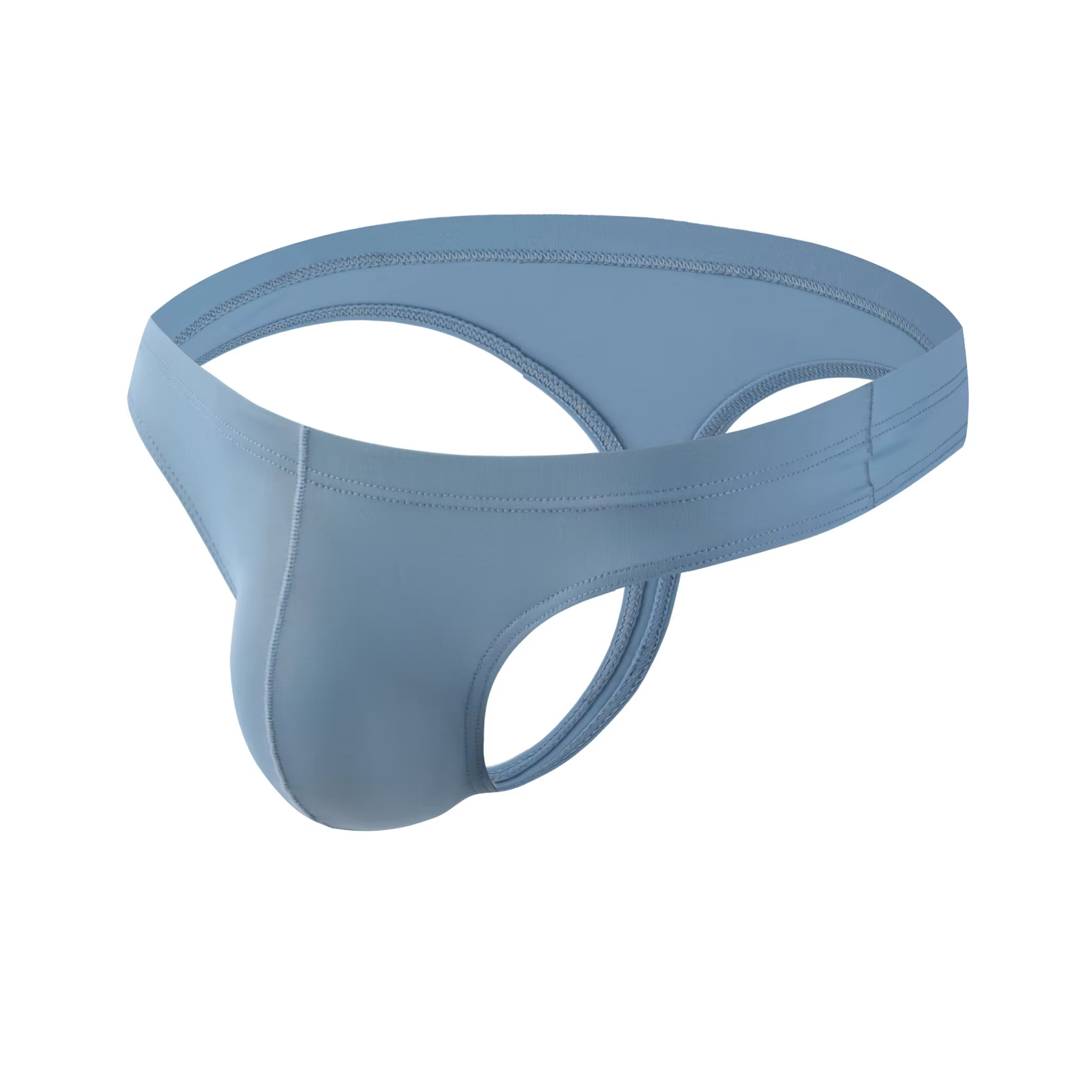 Customized Men Sexy Thong Brief Ice Silk Solid Color Underwear Briefs for Wholesale