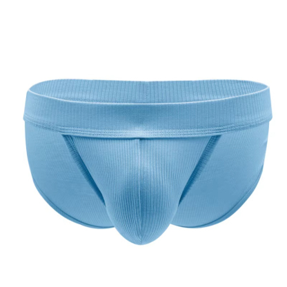 Men's Disposable High-Cut Sexy Small Triangle Briefs Nylon Threaded Lust Style Large Bag Panties for Men