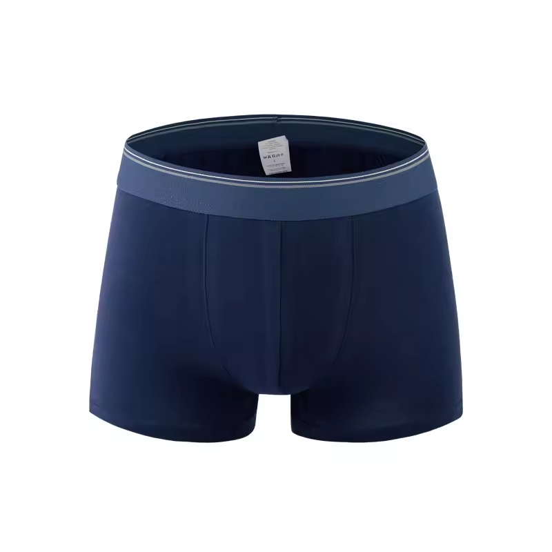High Quality Mens Underwear Custom Low MOQ Men's Boxers Adult Cotton Solid Color Trunks Male Breathable Soft Underpants