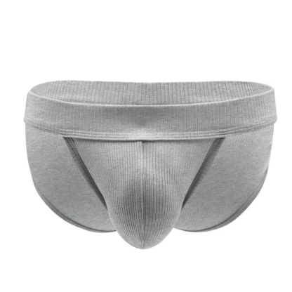 Men's Disposable High-Cut Sexy Small Triangle Briefs Nylon Threaded Lust Style Large Bag Panties for Men