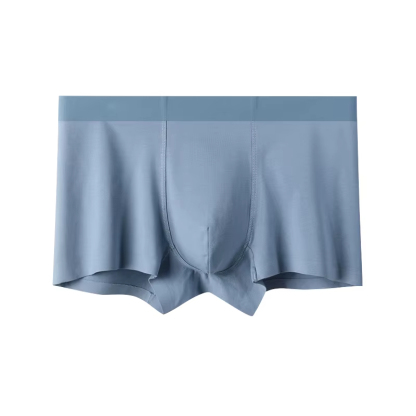 Men's Mid-Rise Boxer Briefs Long-Staple Cotton Underwear Seamless Graphene Crotch Breathable Anti-Chafing Logo Waist Knitted