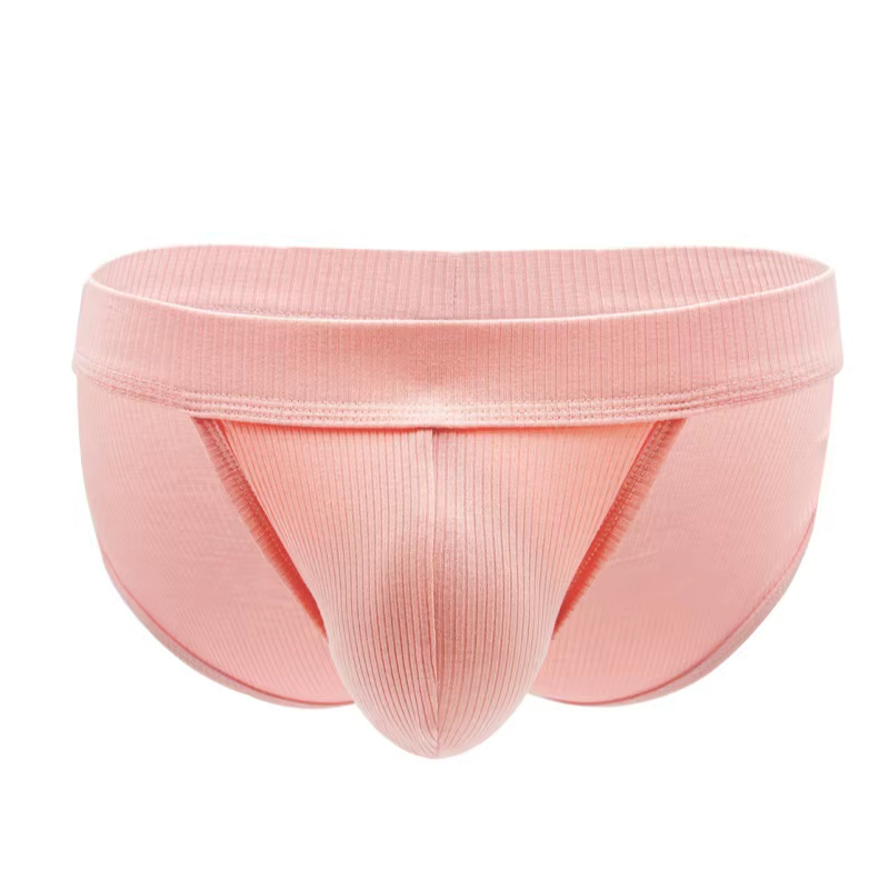 Men's Disposable High-Cut Sexy Small Triangle Briefs Nylon Threaded Lust Style Large Bag Panties for Men